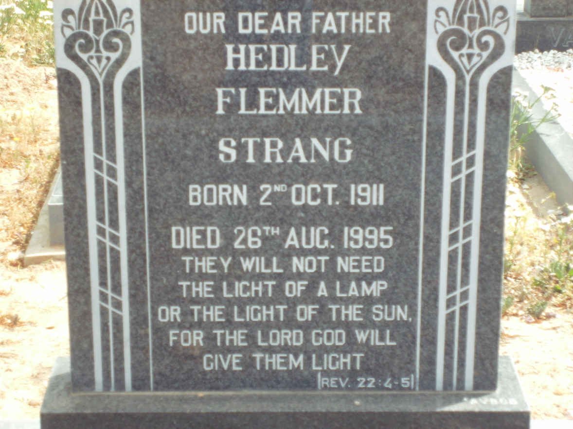 STRANG Hedley Flemmer 1911-1995