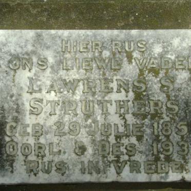 STRUTHERS Lawrens S. 1859-1937