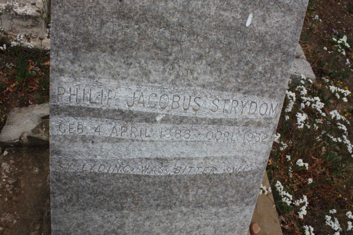STRYDOM Philip Jacobus 1888-1932