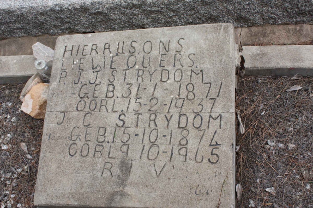 STRYDOM P.J.J. 1871-1937 &amp; J.C. 1874-1965