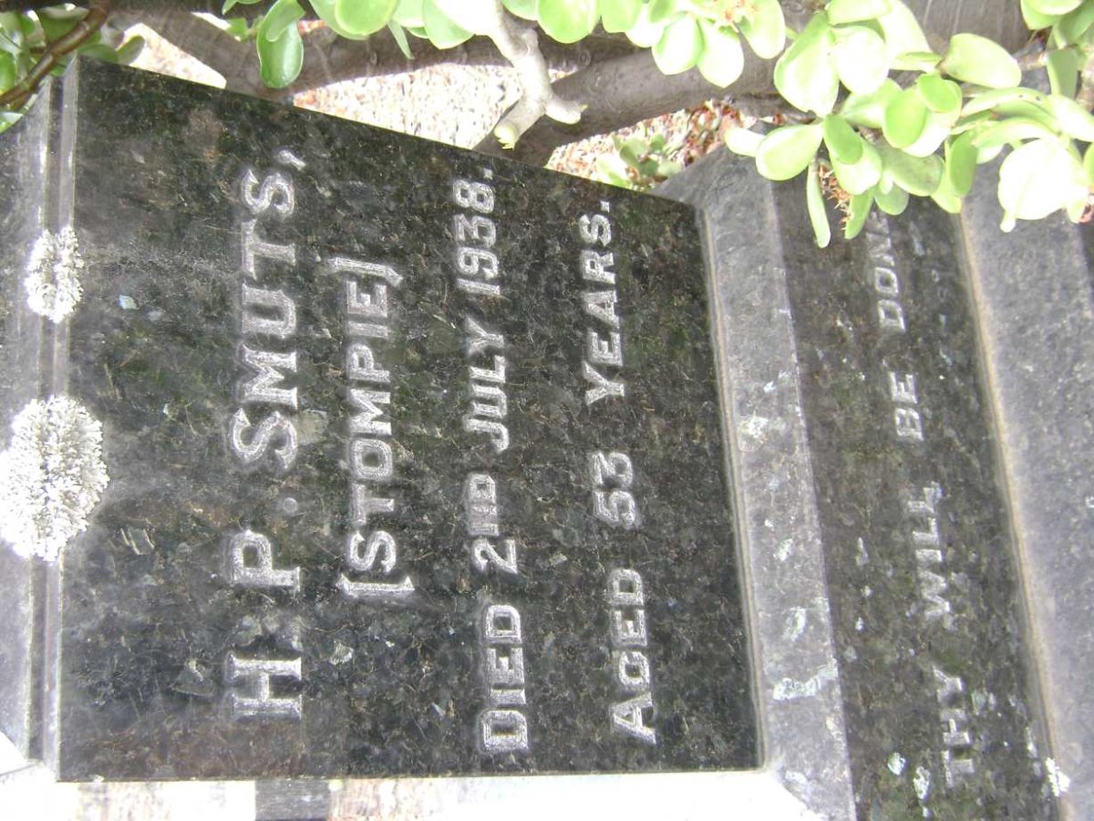 SMUTS H.P  -1938