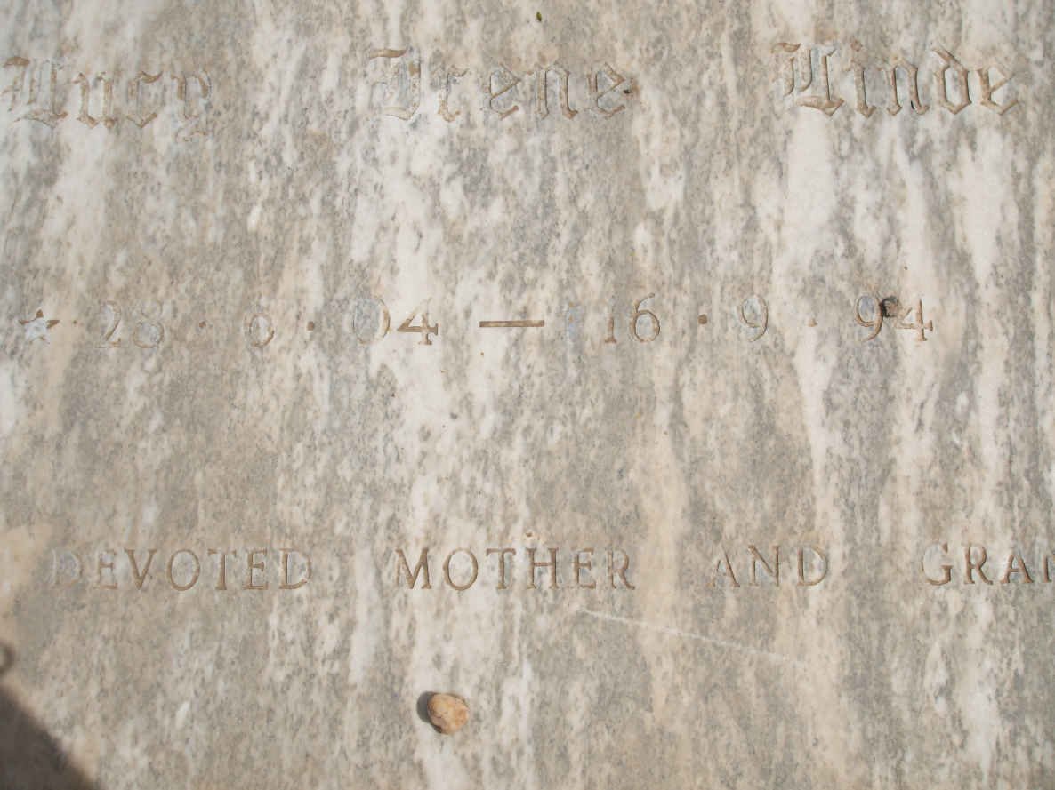 LINDE Lucy Irene 1904-1994