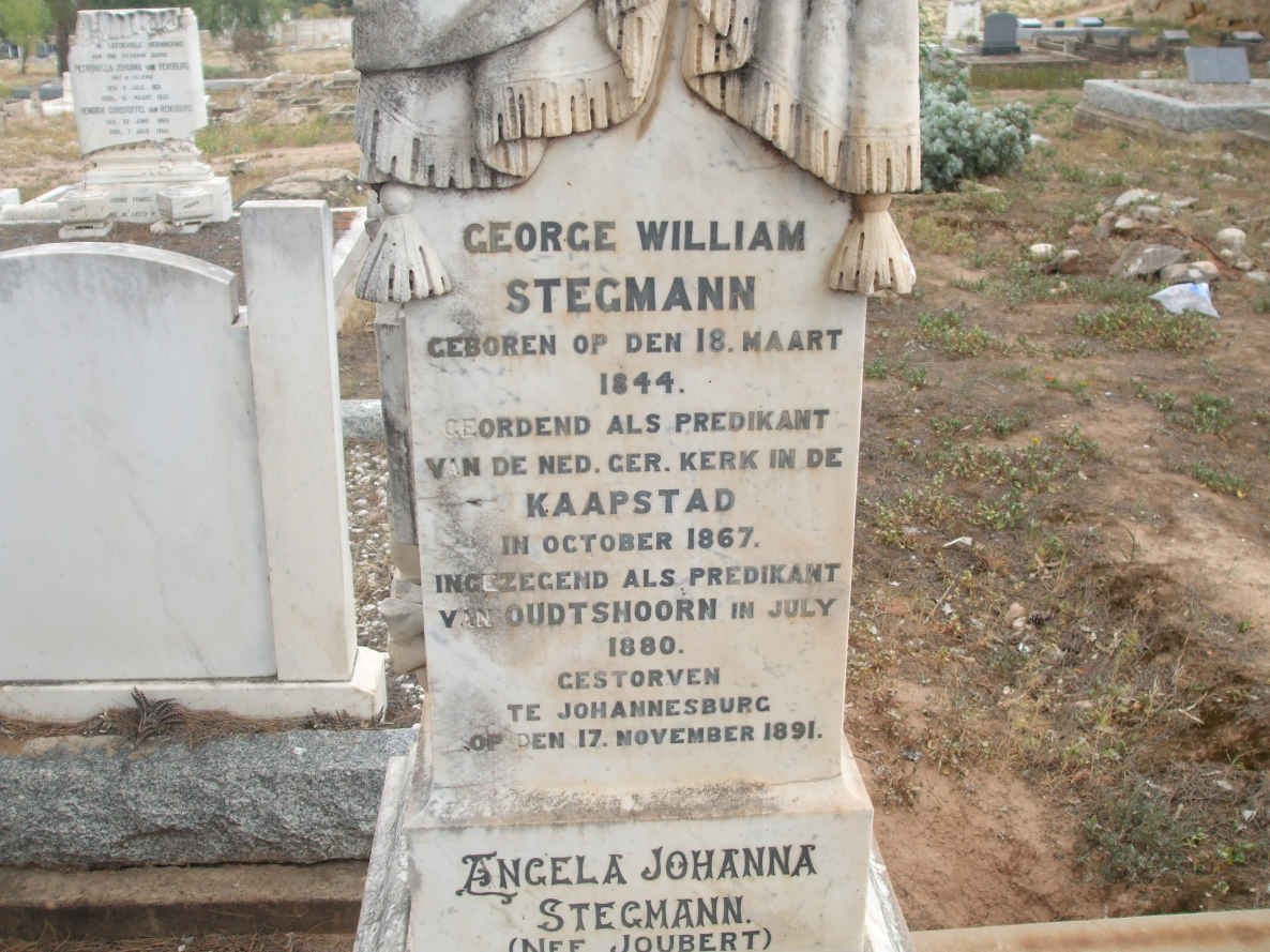 STEGMANN George William 1844-1891 