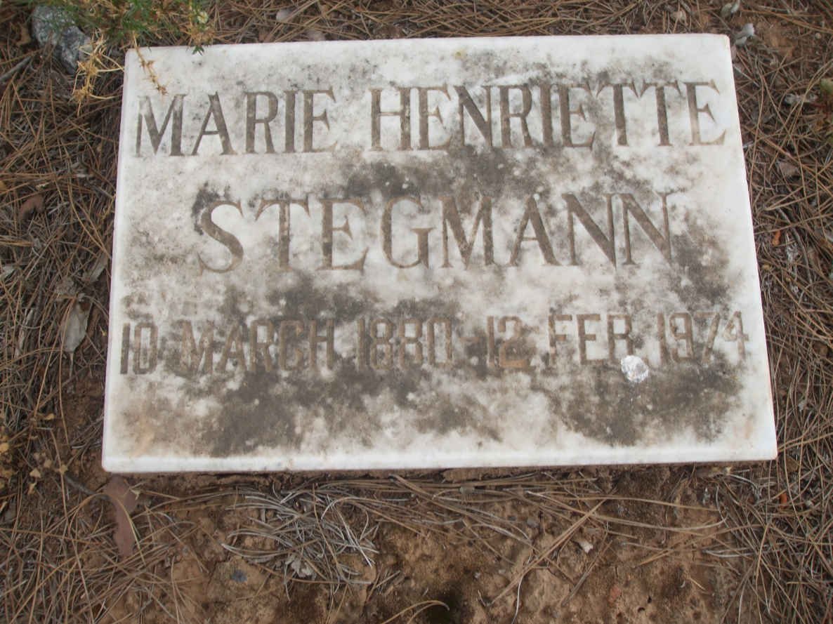 STEGMANN Marie Henriette 1880-1974