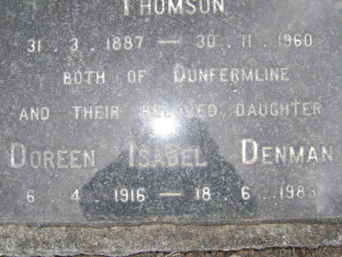 DENMAN Doreen Isabel 1916-1983