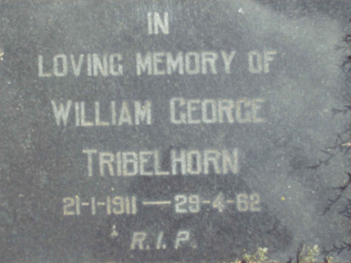 TRIBELHORN William George 1911-1962