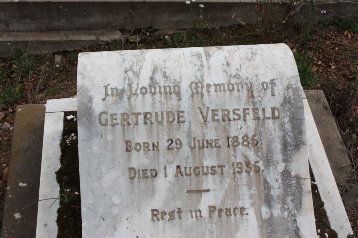 VERSFELD Gertrude 1885-1935