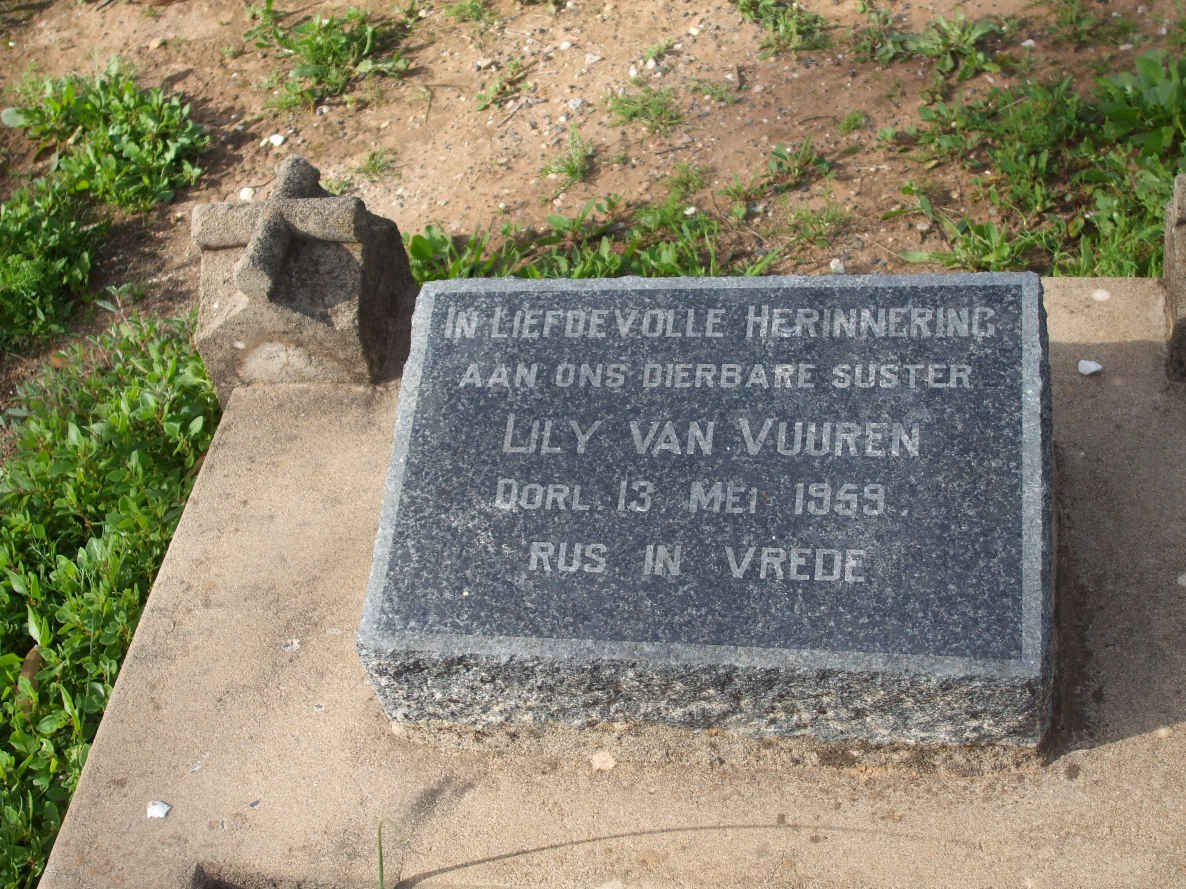 VUUREN Lily, van  -1959