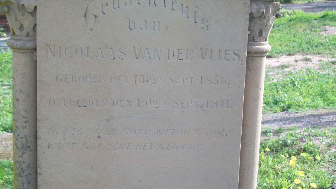 VLIES Nicolaas, van der  1856-1911