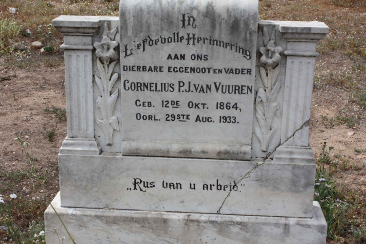 VUUREN Cornelius P.J., van 1864-1933
