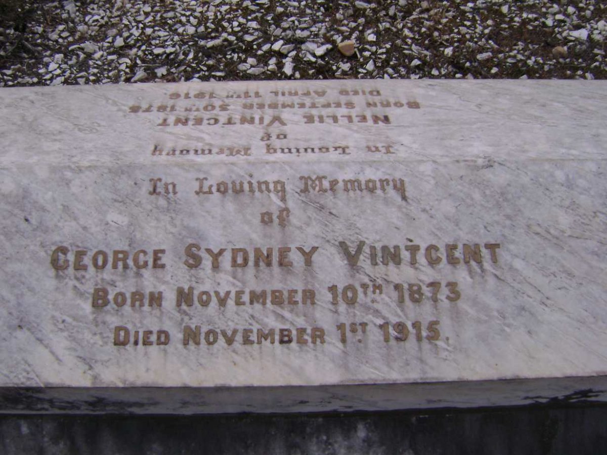 VINTCENT George Sydney 1873-1915