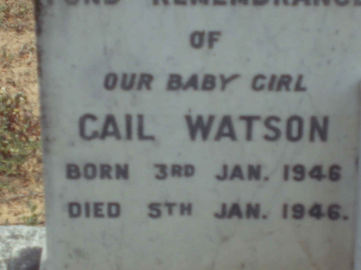 WATSON Gail 1946-1946