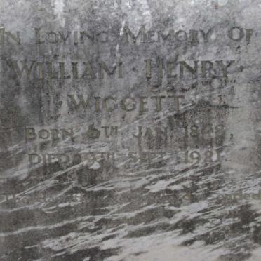 WIGGETT William Henry 1848-1981
