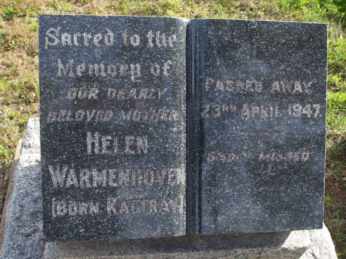 WARMENHOVEN Helen nee RATTRAY  -1947