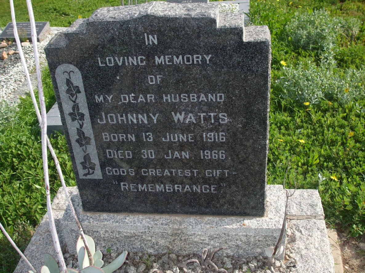 WATTS Johnny 1916-1966