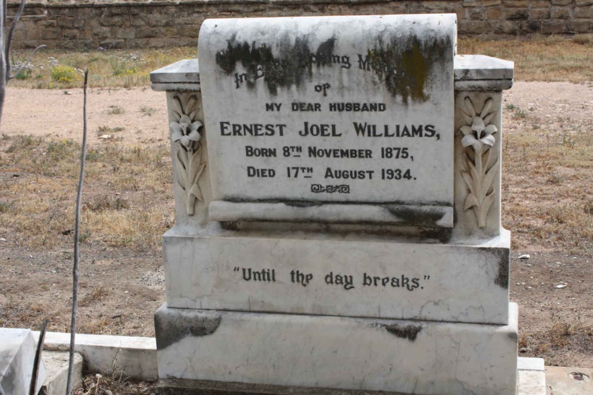 WILLIAMS Ernest Joel 1875-1934