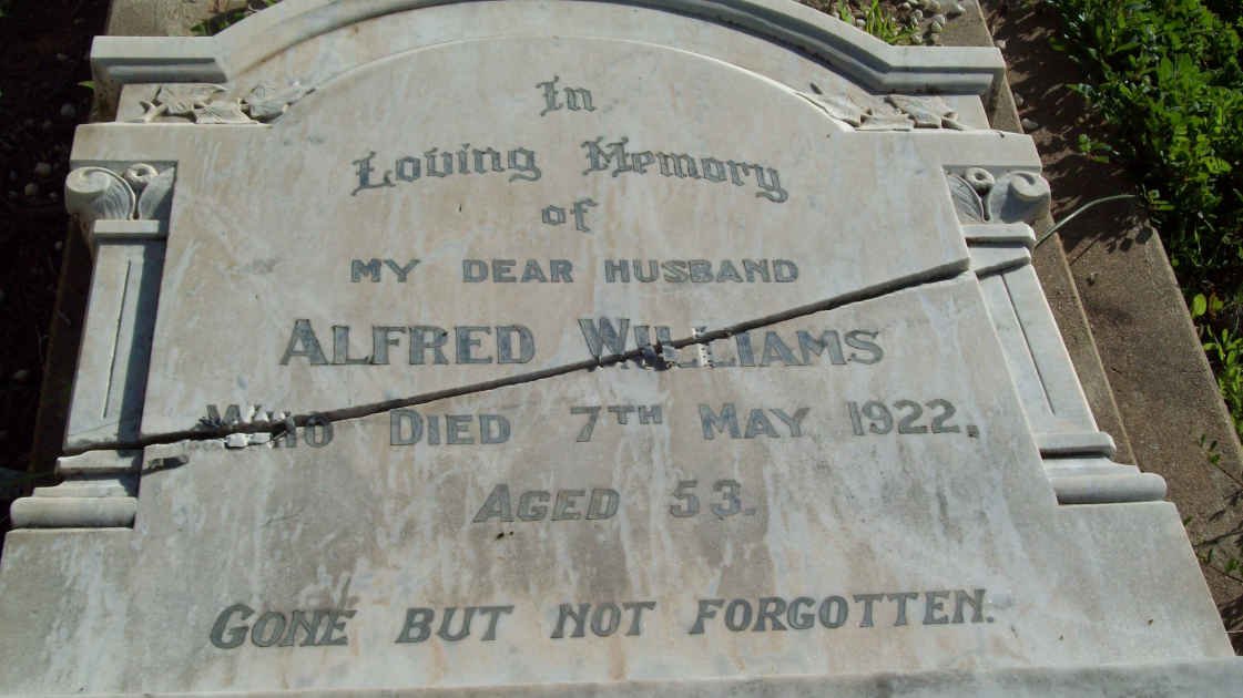 WILLIAMS Alfred  -1922