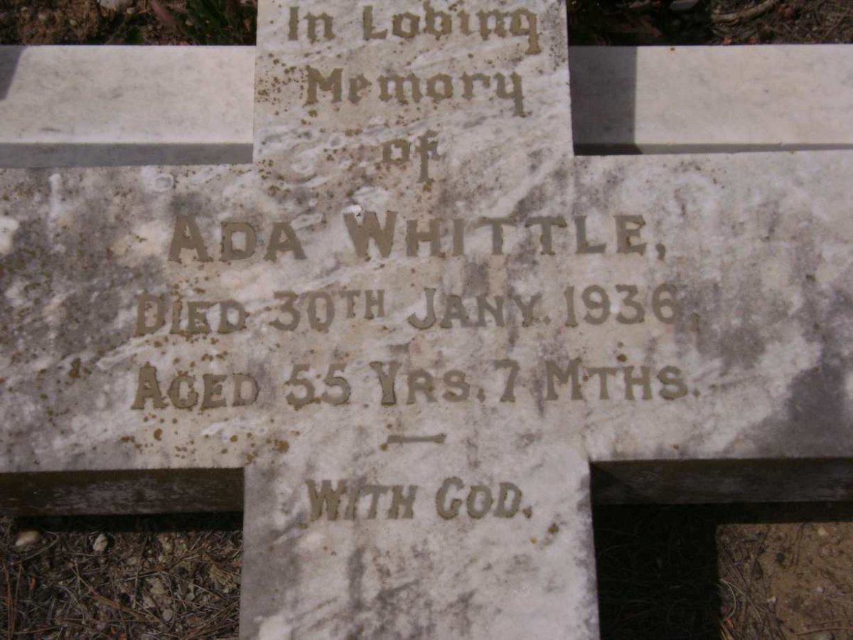 WHITTLE Ada -1936