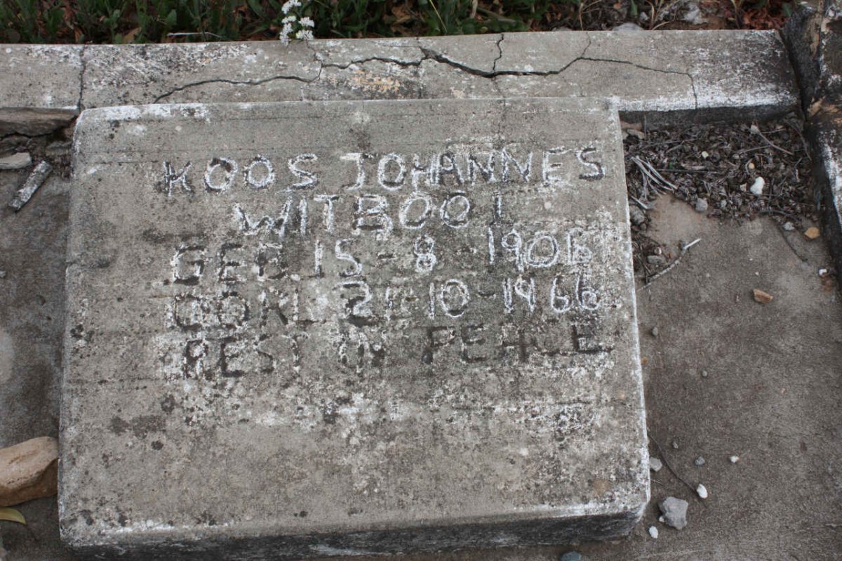 WITBOOI Koos Johannes 1901-1966