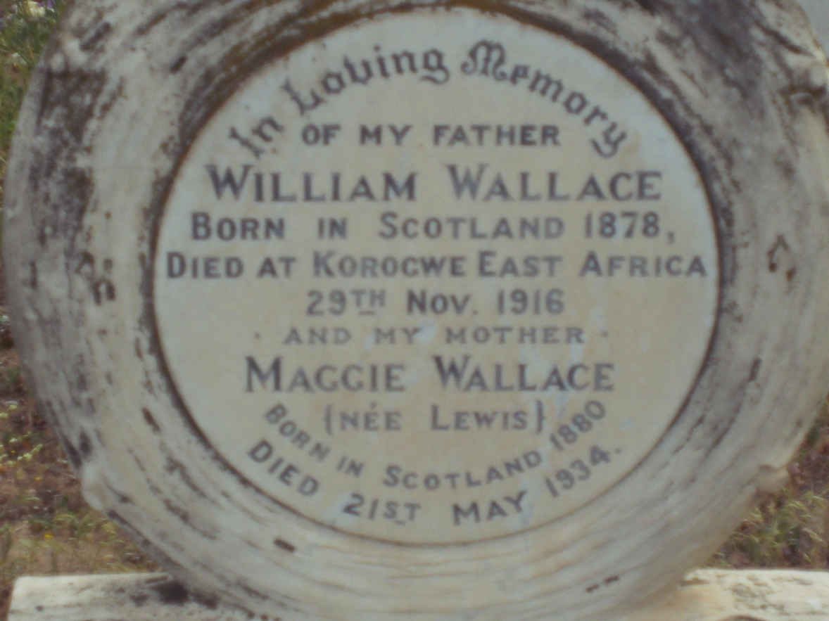 WALLACE William 1878-1916 &amp; Maggie LEWIS 1880-1934