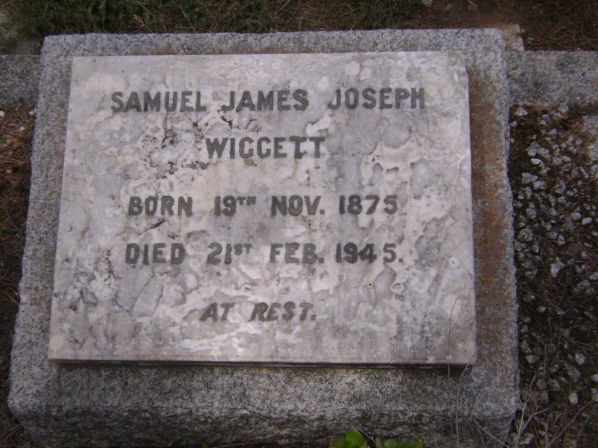 WIGGETT Samuel James Joseph 1875-1945