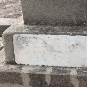 ? George Norman 1890-1898 &amp; Hester Mary