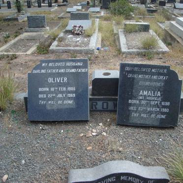 ?ROW Oliver 1905-1969 &amp; Amalia HOCHFELD 1898-1980