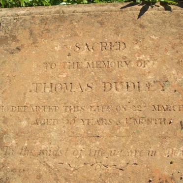 DUDLEY Thomas  -18?? 