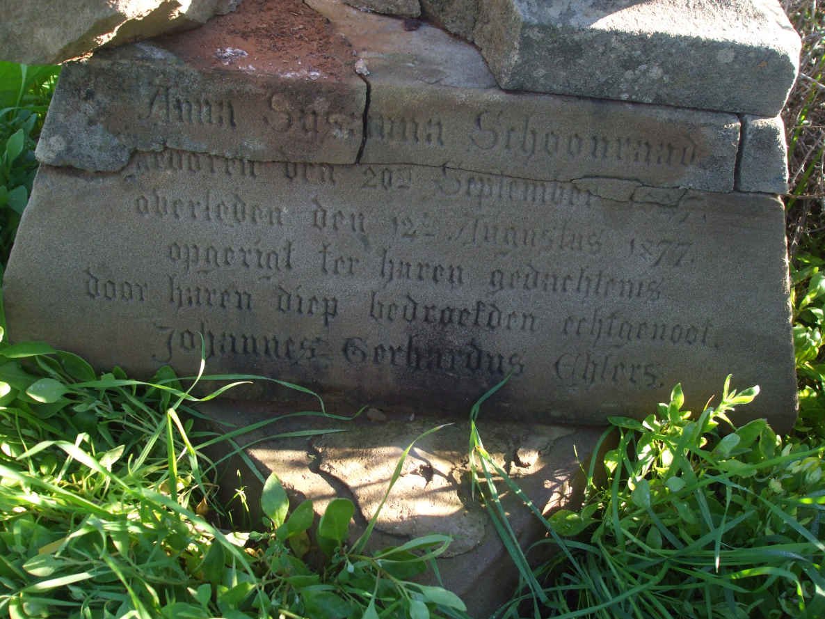 EHLERS Anna Susanna NEE SCHOONRAAD  ??-1877