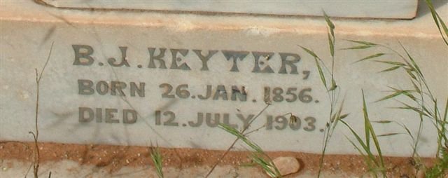 KEYTER B.J. 1856-1903