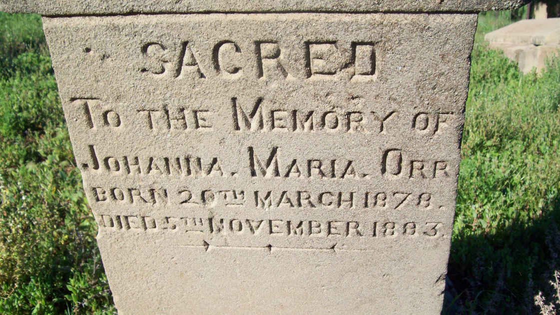 ORR Johanna Maria  1878-1883