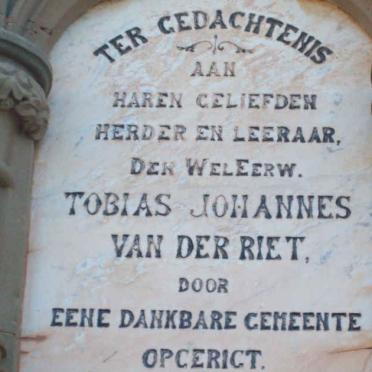 RIET Tobias Johannes, van der