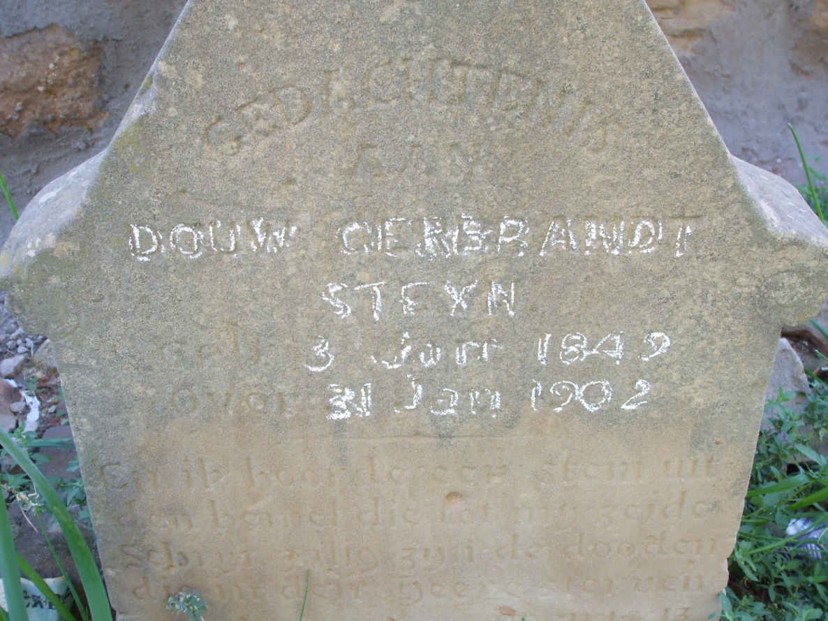 STEYN Douw Gerbrandt 1842-1902