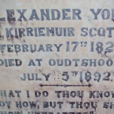 YOUNG Alexander  1824-1892