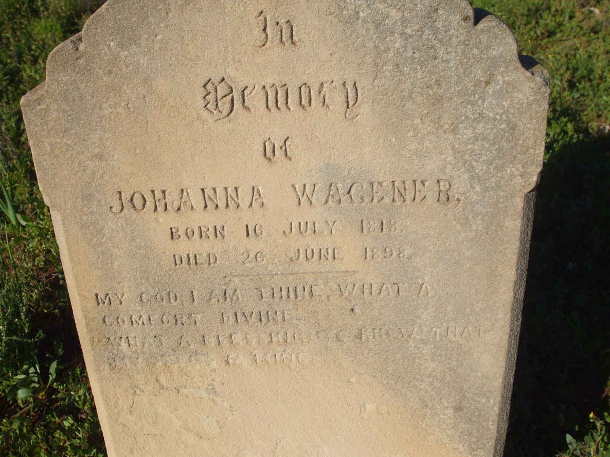 WAGENER Johanna 1818-1898