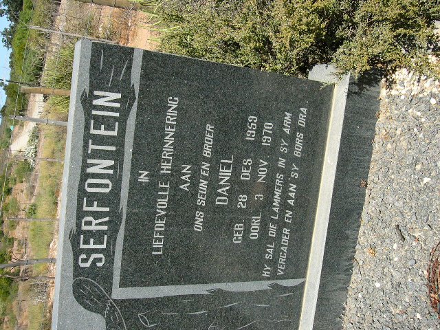 SERFONTEIN Daniel 1959-1970