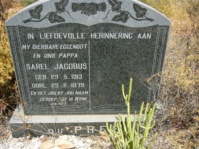 PREEZ Sarel Jacobus, du 1913-1979