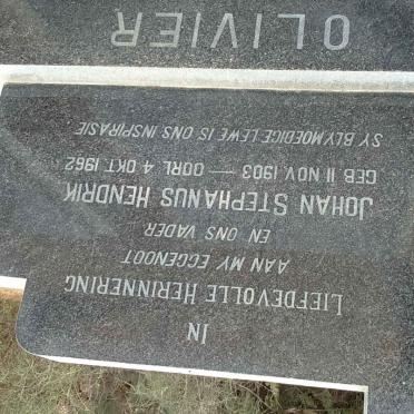 OLIVIER Johan Stephanus Hendrik 1903-1962