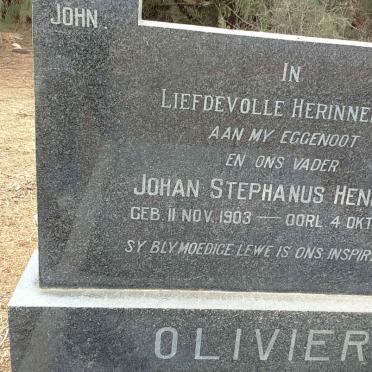 OLIVIER Johan Stephanus Hendrik 1903-1962