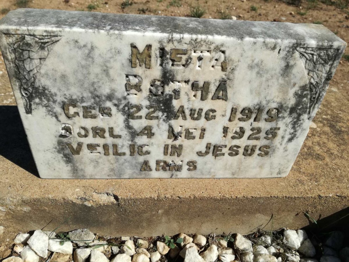 BOTHA Mieta 1919-1925