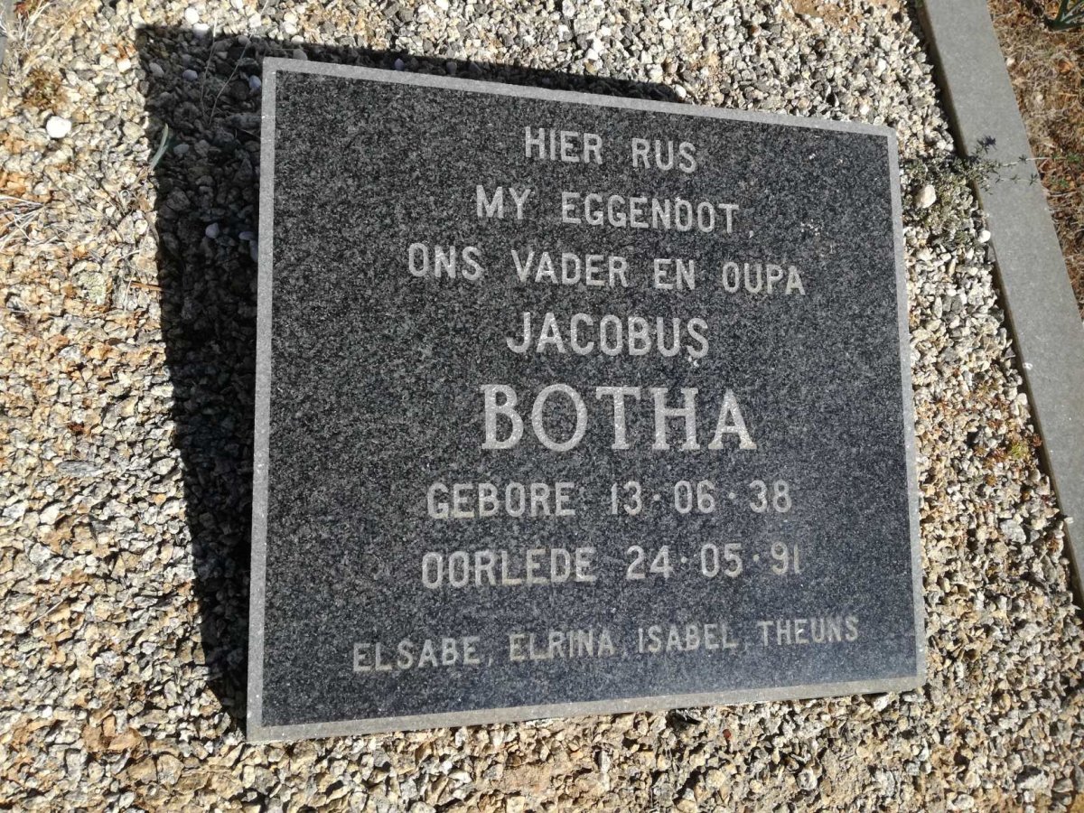 BOTHA Jacobus 1938-1991
