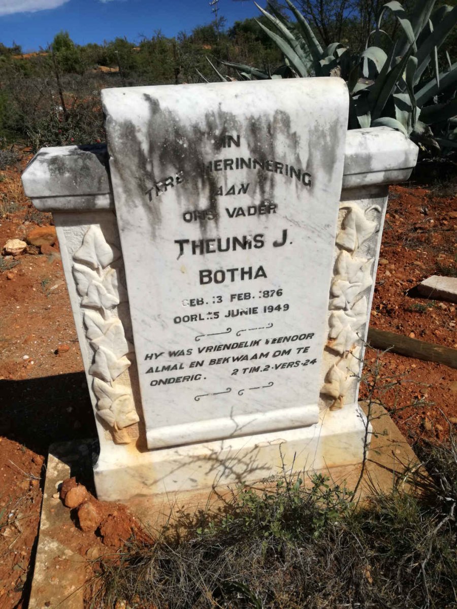 BOTHA Theunis J. 1876-1949