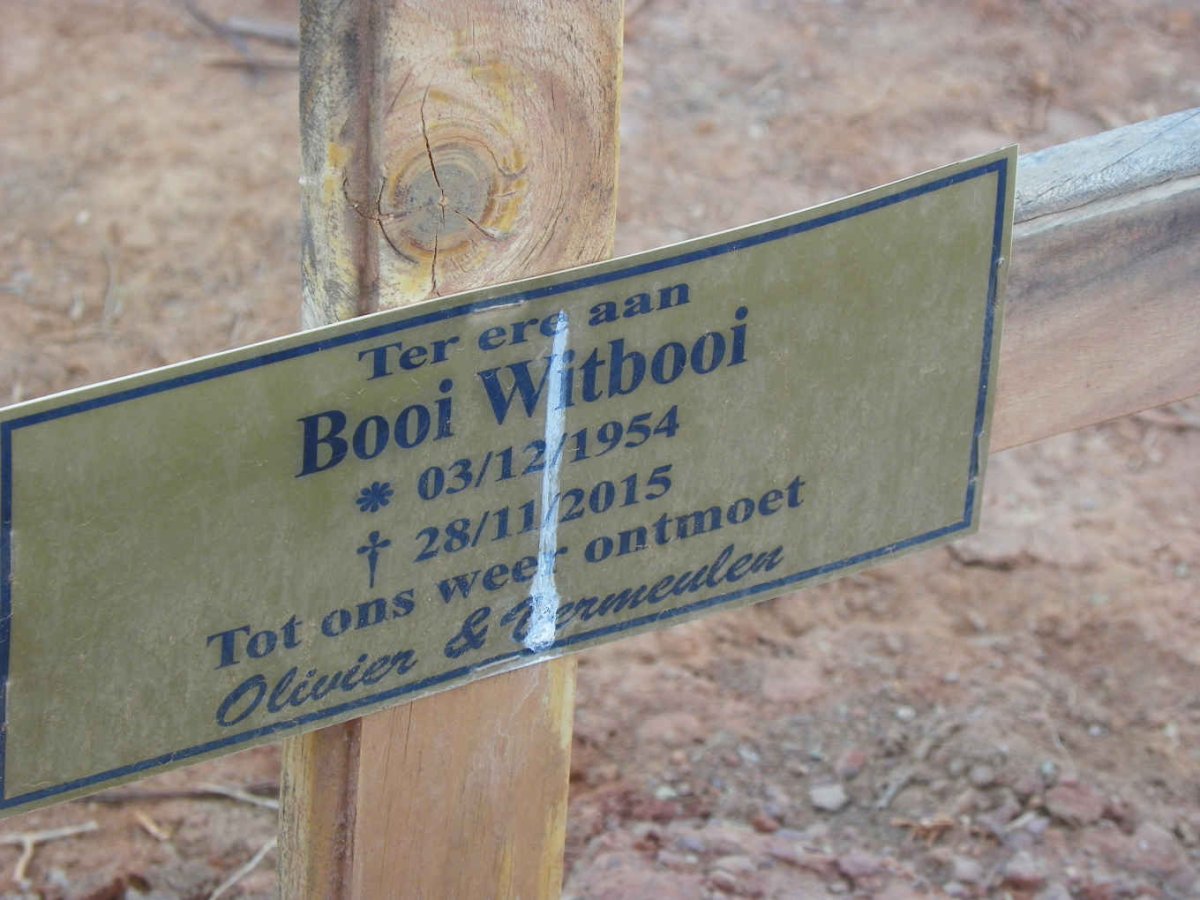 WITBOOI Booi 1954-2015