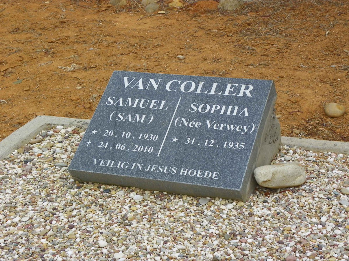 COLLER Samuel, van 1930-2010 &amp; Sophia VERWEY 1935-