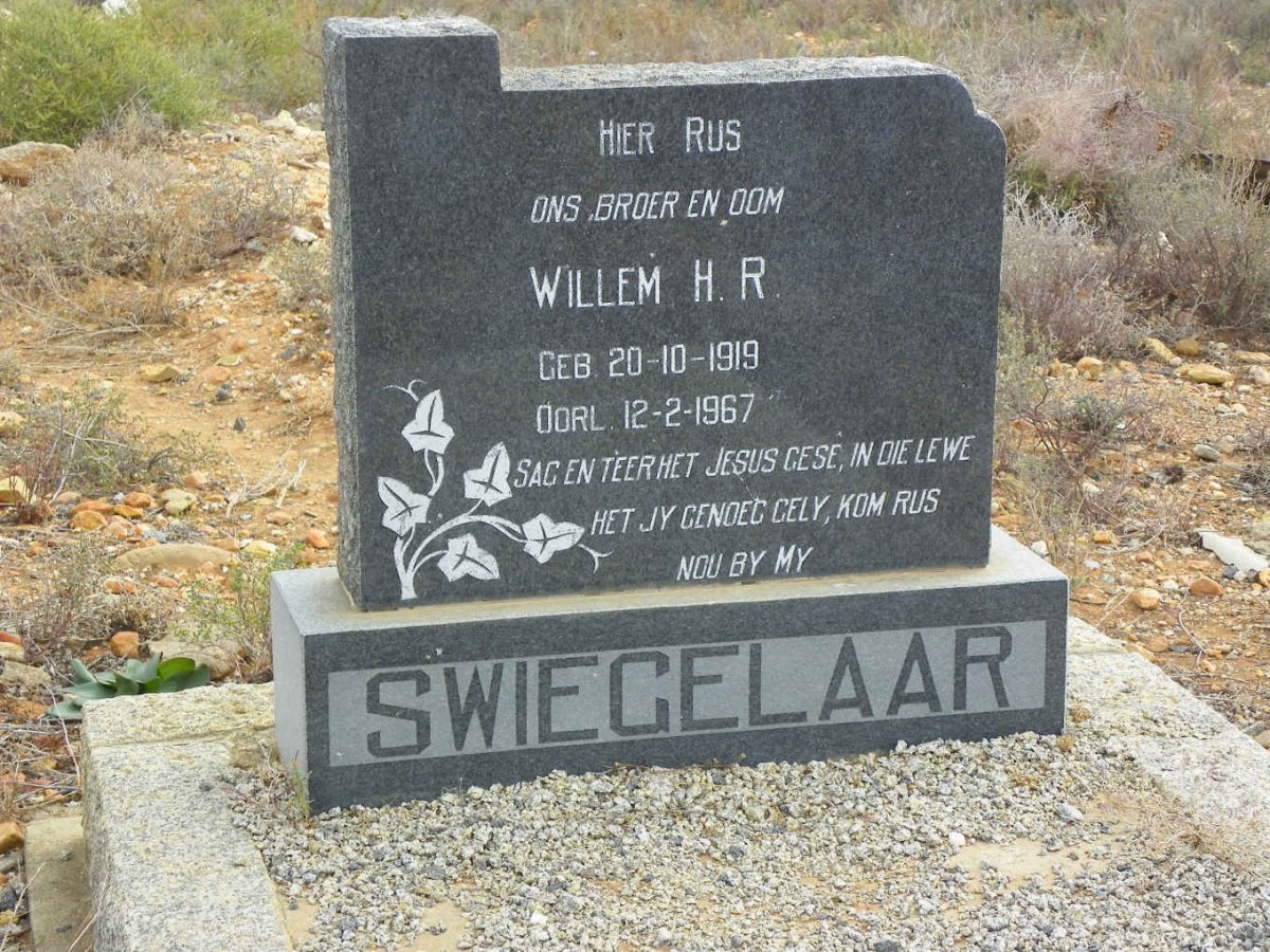 SWIEGELAAR Willem H.R. 1919-1967