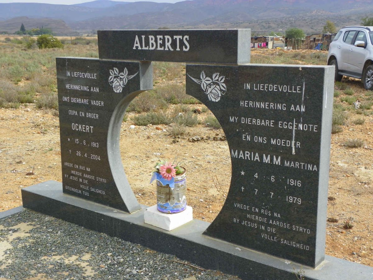ALBERTS Ockert 1913-2004 &amp; Maria M.M. 1916-1979