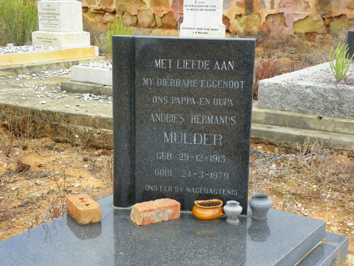 MULDER Andries Hermanus 1915-1979
