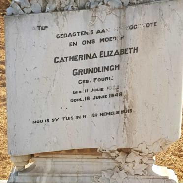 GRUNDLINGH Catherina Elizabeth nee FOURIE 18??-1948