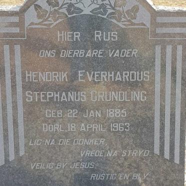 GRUNDLING Hendrik Everhardus Stephanus 1885-1963