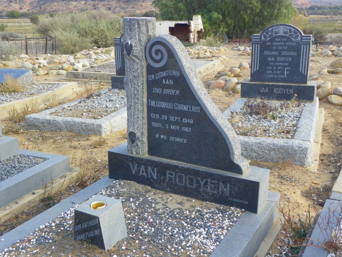 ROOYEN Theodorus Cornelius, van 1948-1967